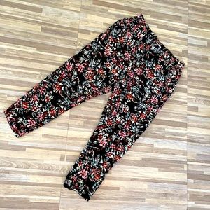 Jessica Simpson Floral Cotton Pants w/Pockets